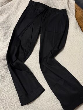Women’s Black Bamboo Drawstring Casual Pants